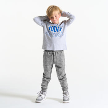 بنطال رياضي باللون الرمادي المرقط للأولاد